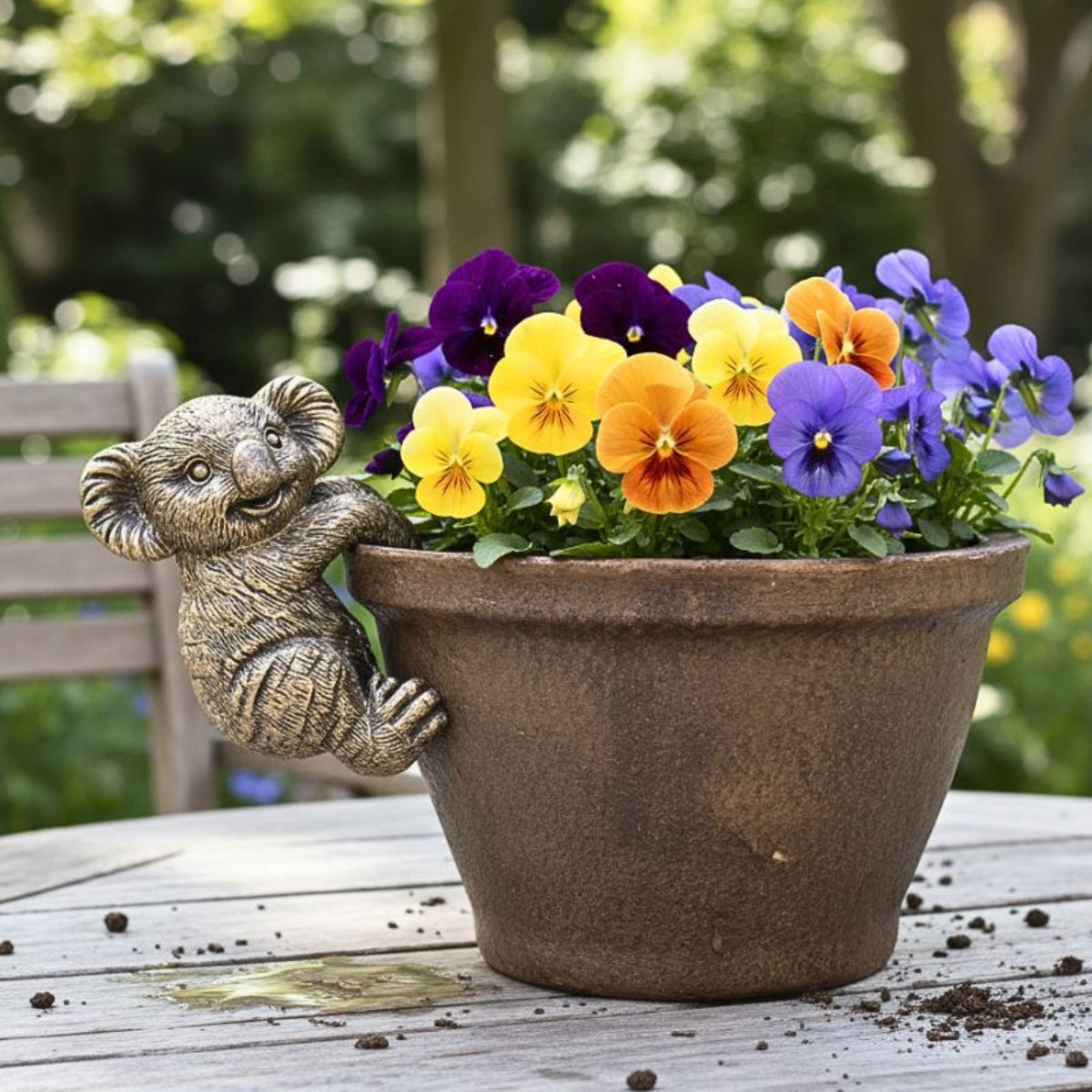 Polyresin Koala Pot Hanger 9cm | Australian Animal Pot Décor