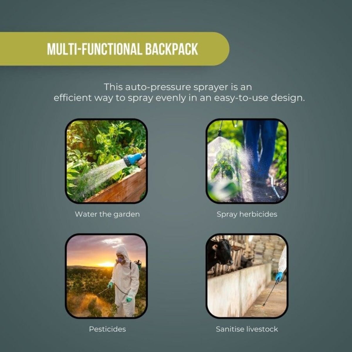 16 Litre Electric Backpack Sprayer – Model HD16C - 2 - Oldboy&