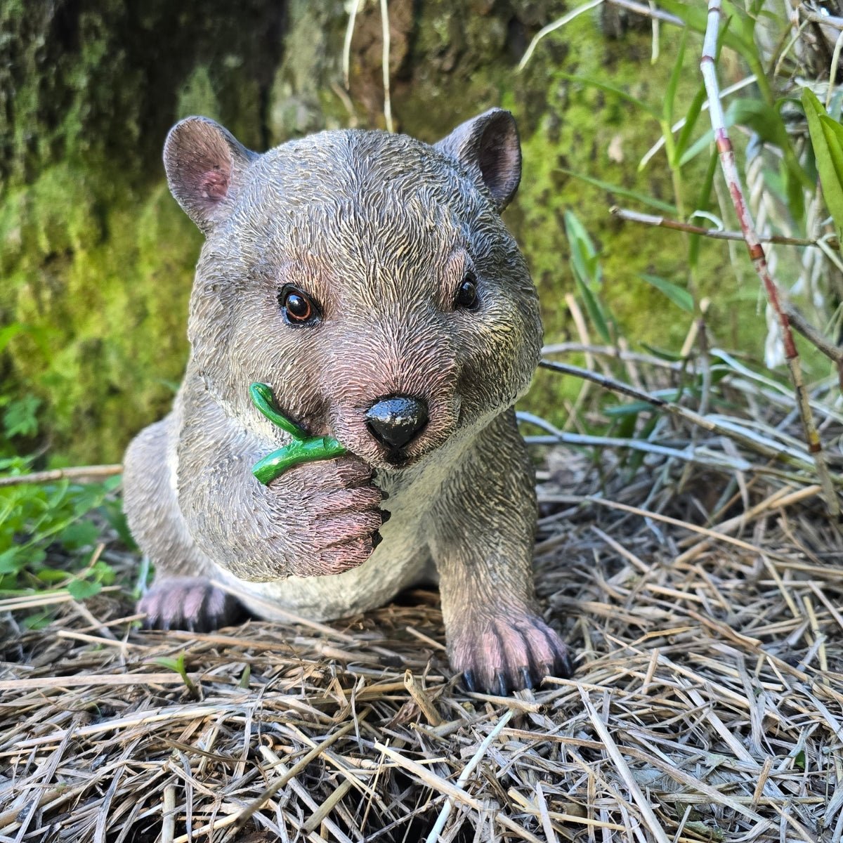 29cm Wombat Eating Leaves - Oldboy&