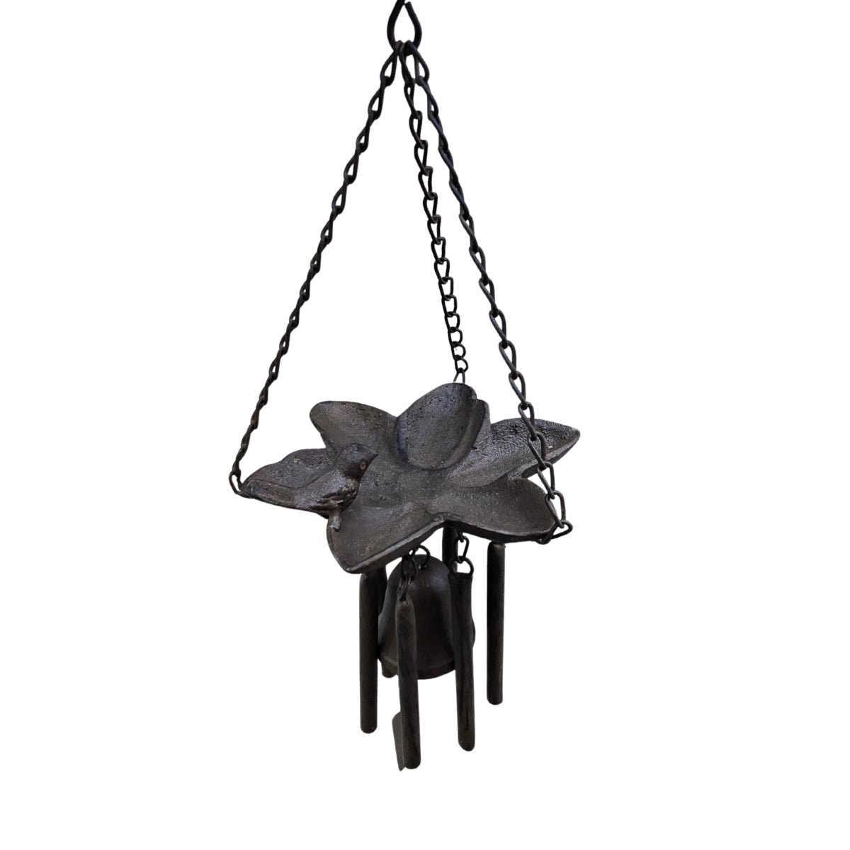 48cm Cast Iron Bird Feeder Chime With Bell - Oldboy&