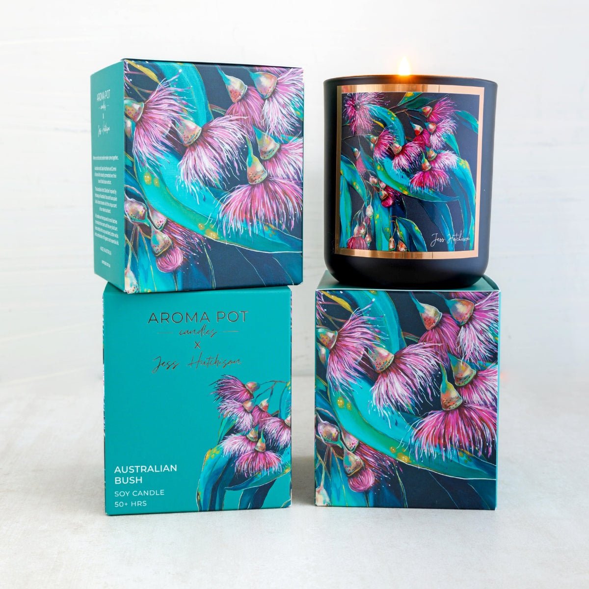 50+Hrs Soy Candle & 200ml Reed Diffuser - Australian Bush - Oldboy&