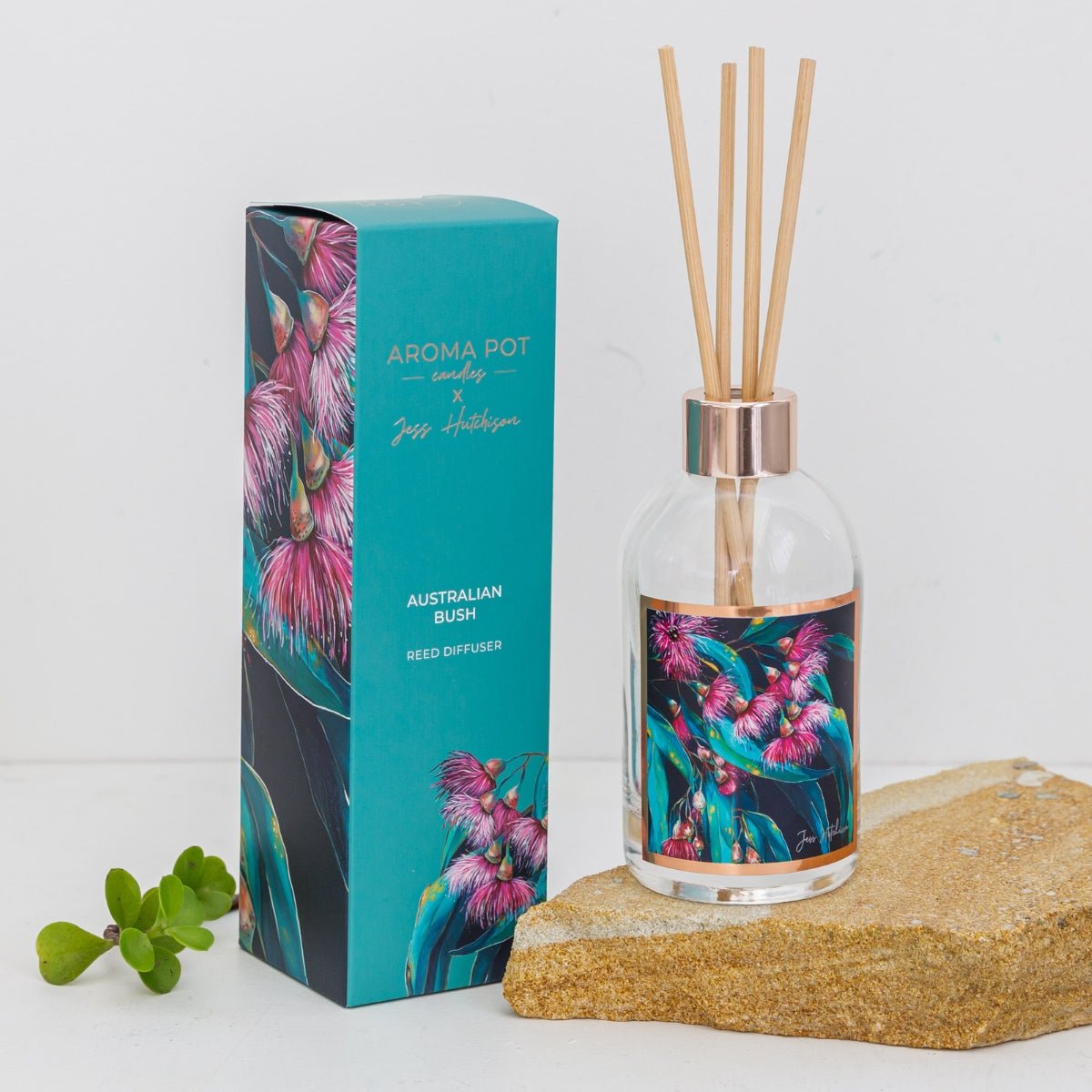 50+Hrs Soy Candle & 200ml Reed Diffuser - Australian Bush - Oldboy&