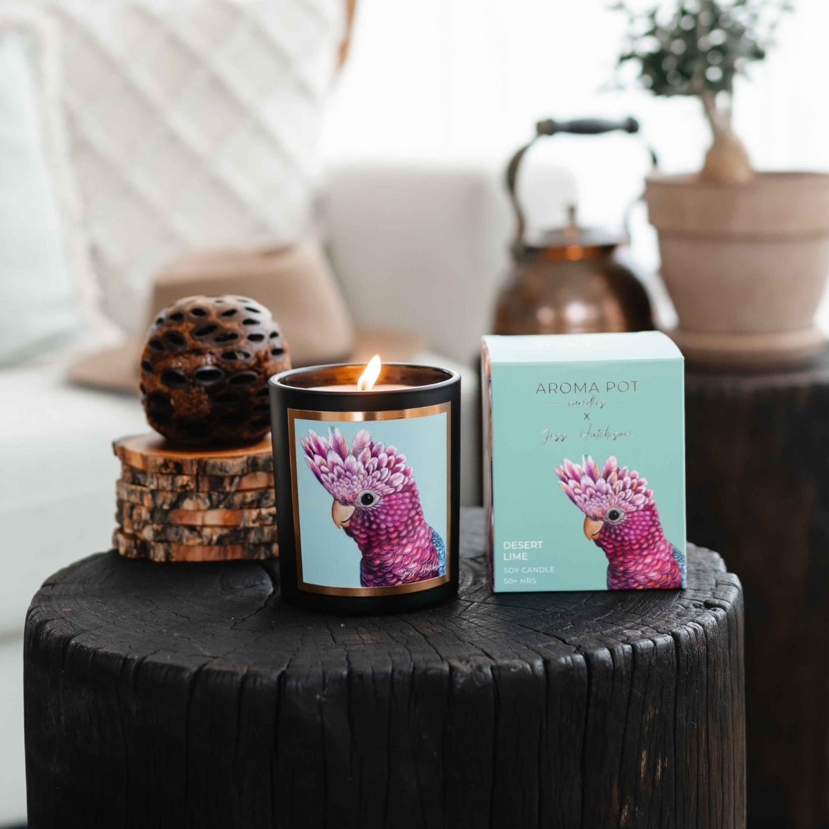 50+Hrs Soy Candle & 200ml Reed Diffuser - Desert Lime - Oldboy&
