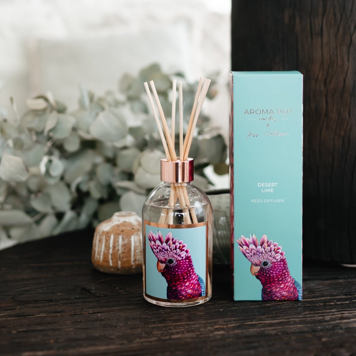 50+Hrs Soy Candle & 200ml Reed Diffuser - Desert Lime - Oldboy&