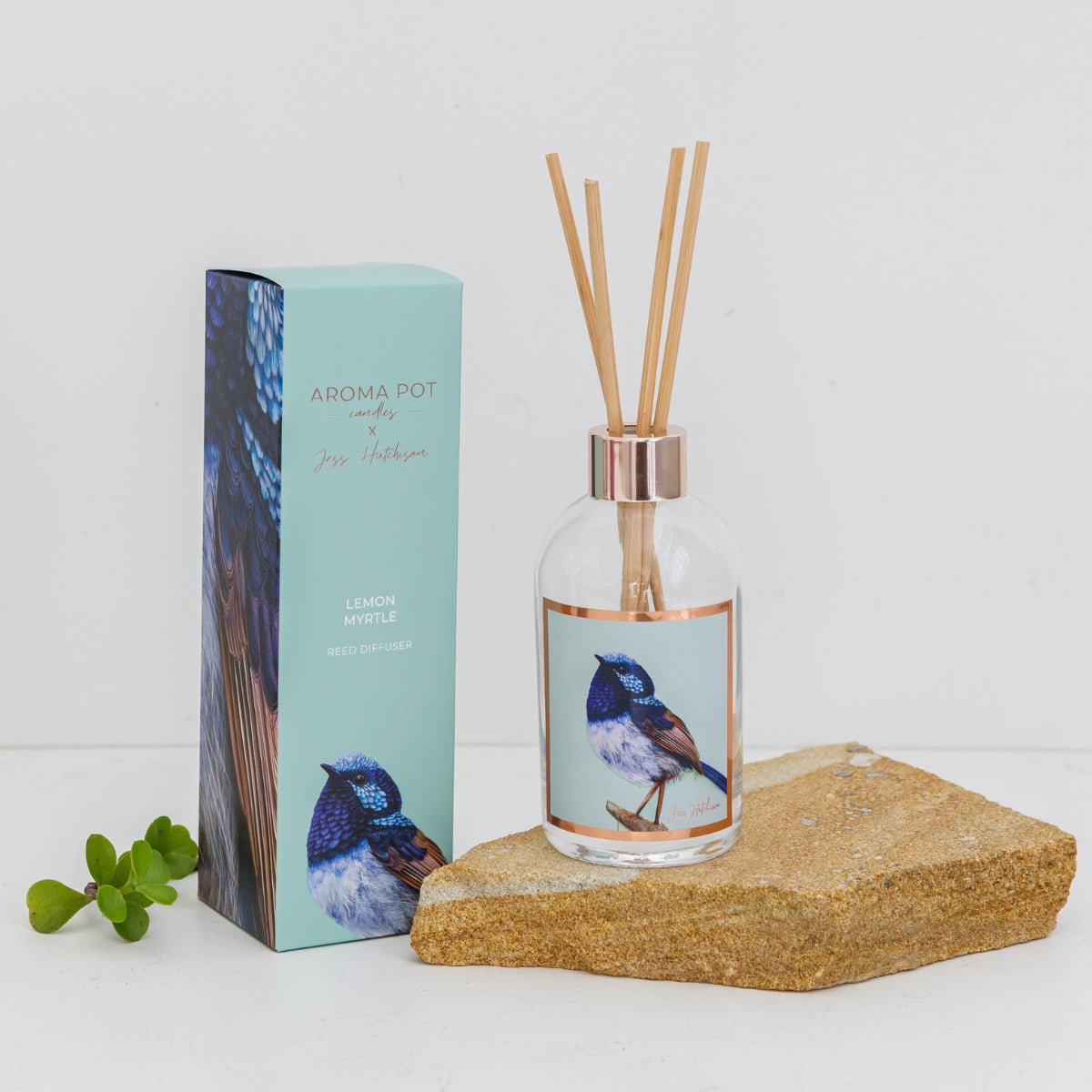 50+Hrs Soy Candle & 200ml Reed Diffuser - Lemon Myrtle - Oldboy&