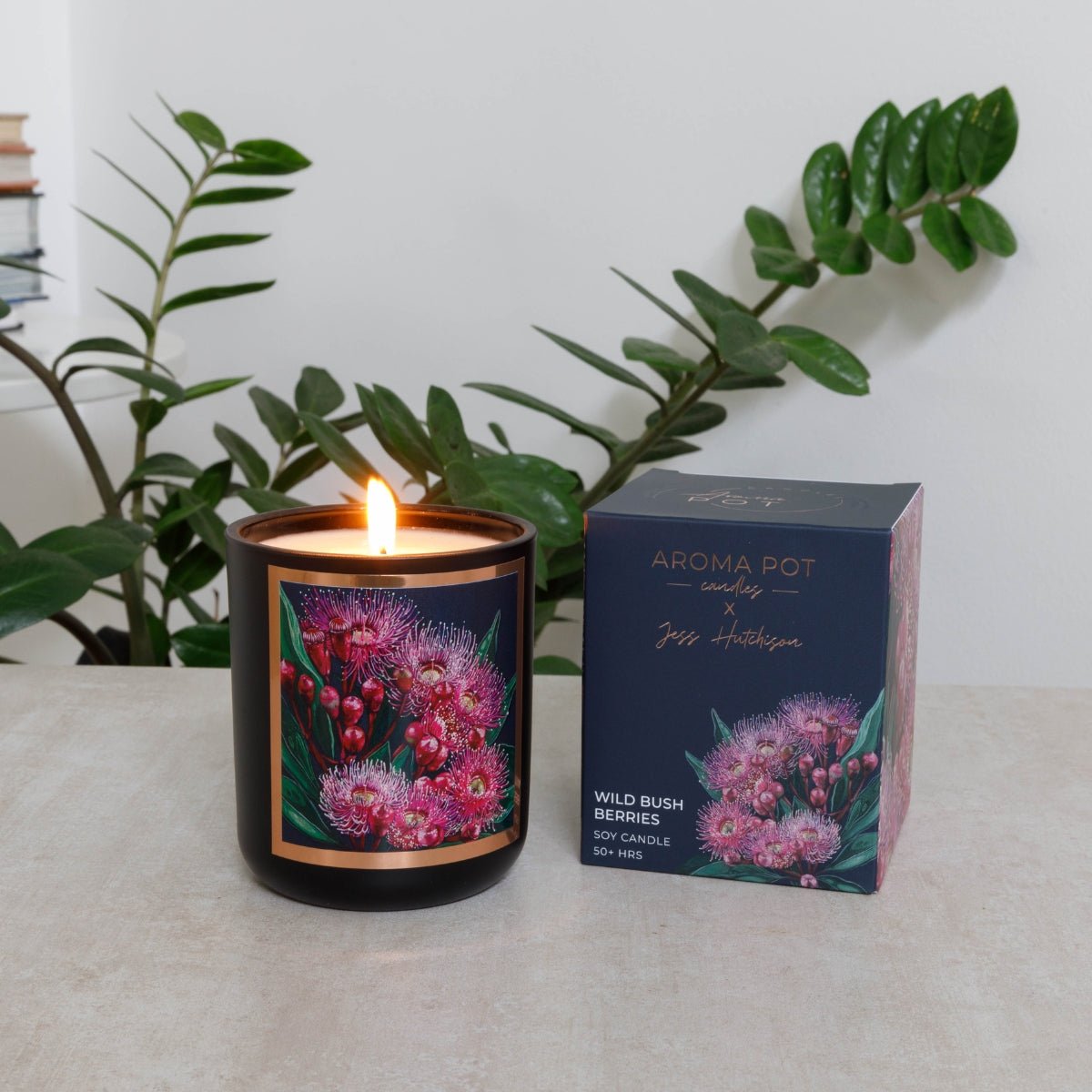 50+Hrs Soy Candle & 200ml Reed Diffuser - Wild Bush Berries - Oldboy&