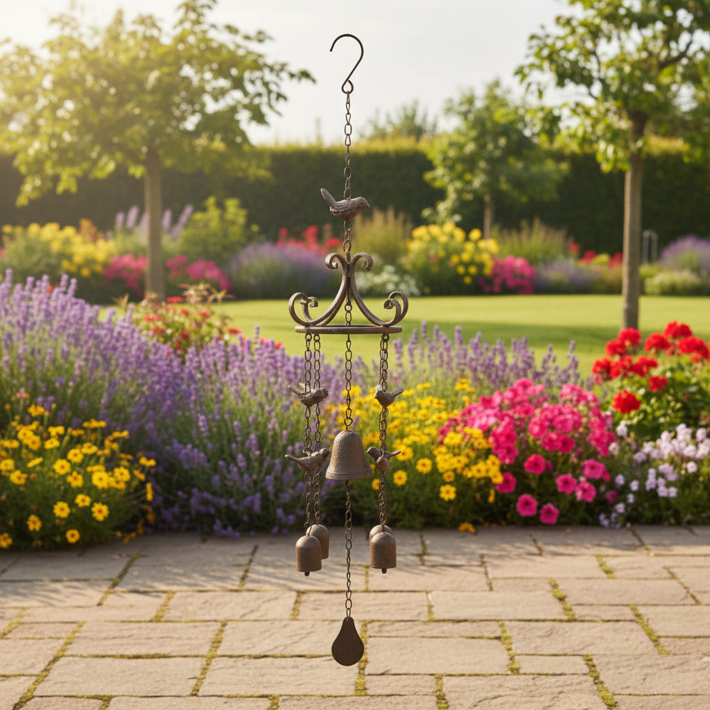 79cm Cast Iron Bird Wind Chime - Oldboy&