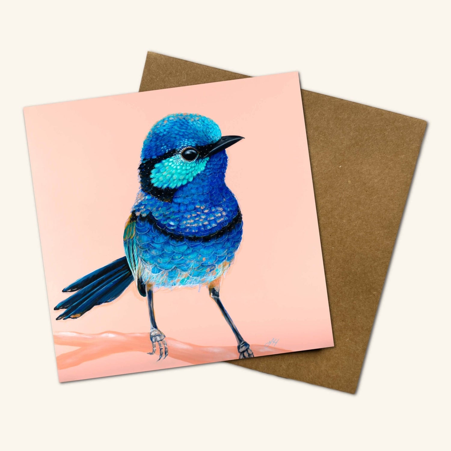 Charlie the Splendid Fairy Wren Greeting Card - Oldboy&