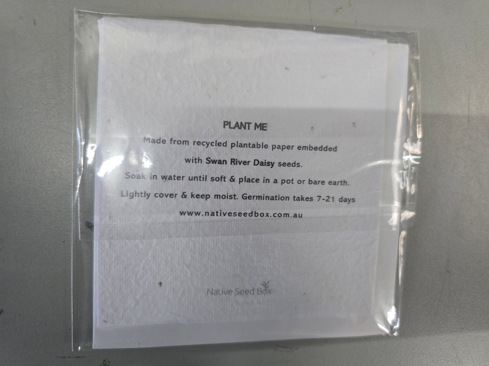 Custom Plantable Greeting Cards – With Swan River Daisy Seeds - Oldboy&