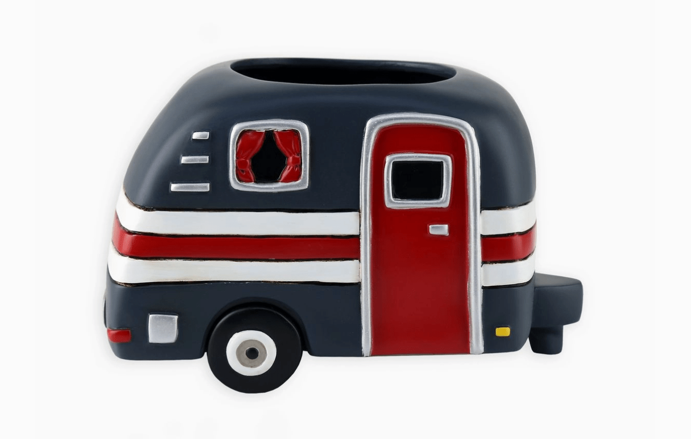 Happy Camper Planter - Polyresin Retro Pot - Oldboy&