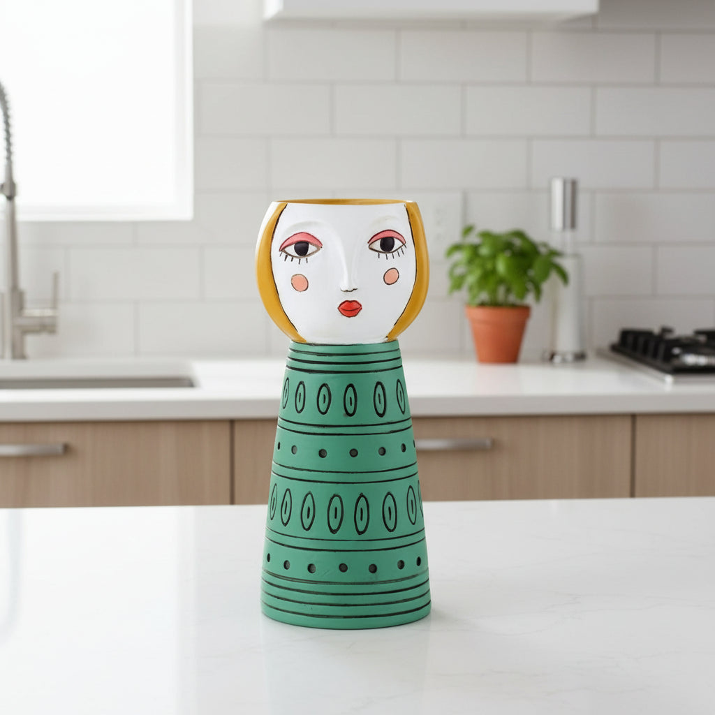 Lady Reese Planter - Vase - Handcrafted Polyresin Decor - Oldboy&