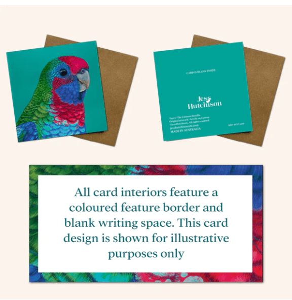 Locky the Budgie Greeting Card - Oldboy&