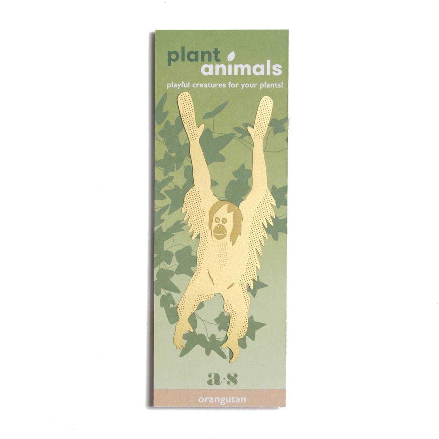 Plant Animal – Orangutan Brass Plant Hugger Pal - Oldboy&