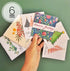 Plantable Christmas Cards - 6 Pack Seed Embedded Cards - Oldboy&