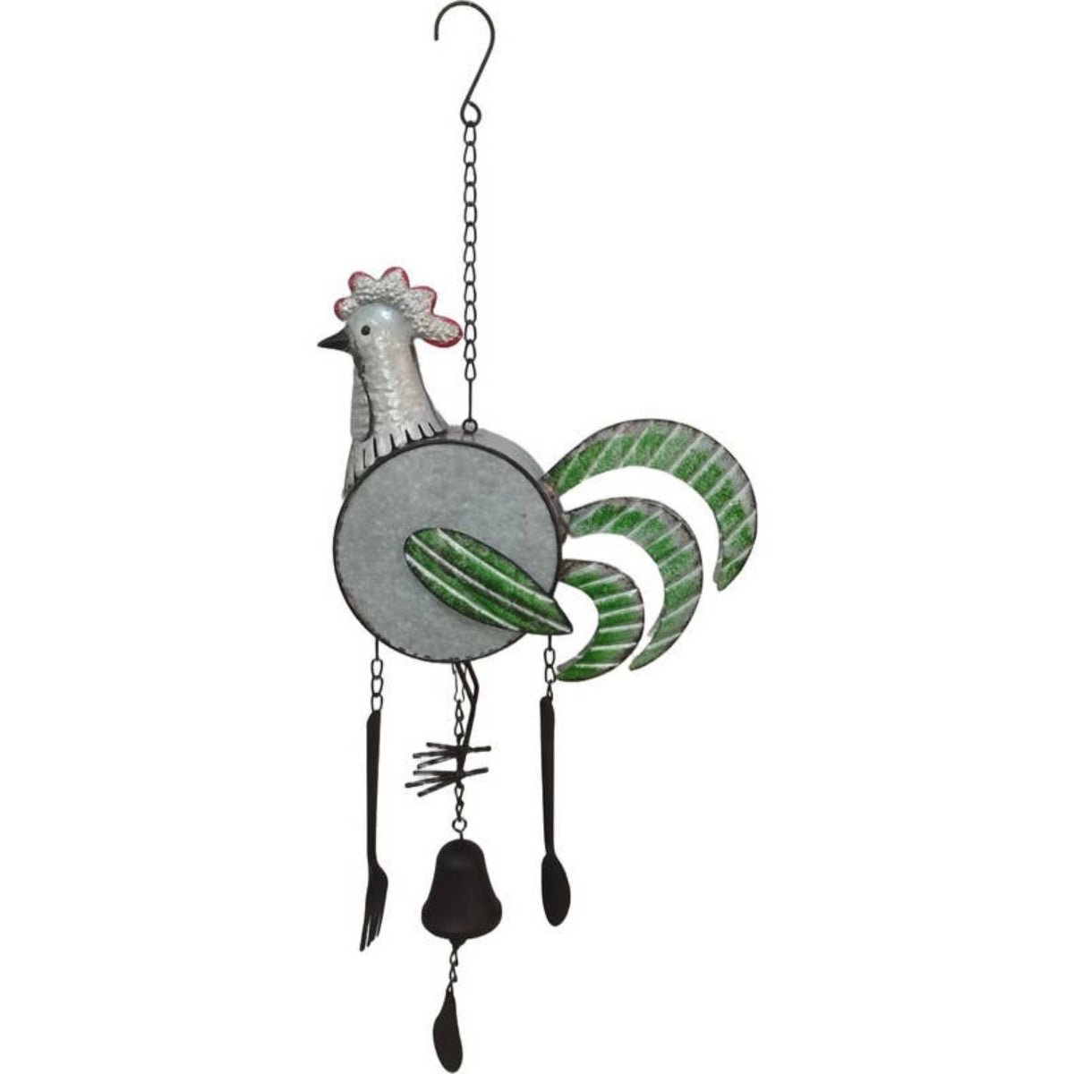 Rustic Rooster Metal Wind Chime – 72cm - Oldboy&