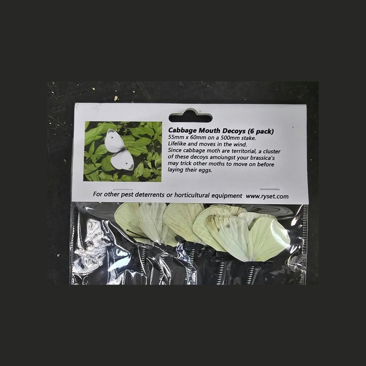 Ryset Cabbage Moth Decoys – Pack of 6 | Brassica Pest Deterrent - Oldboy&