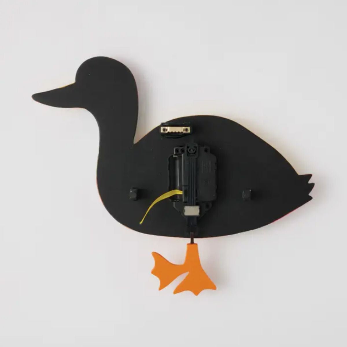 “Waddles” Duck Wall Clock – Hand‑Painted Stone Resin with Pendulum - Oldboy&