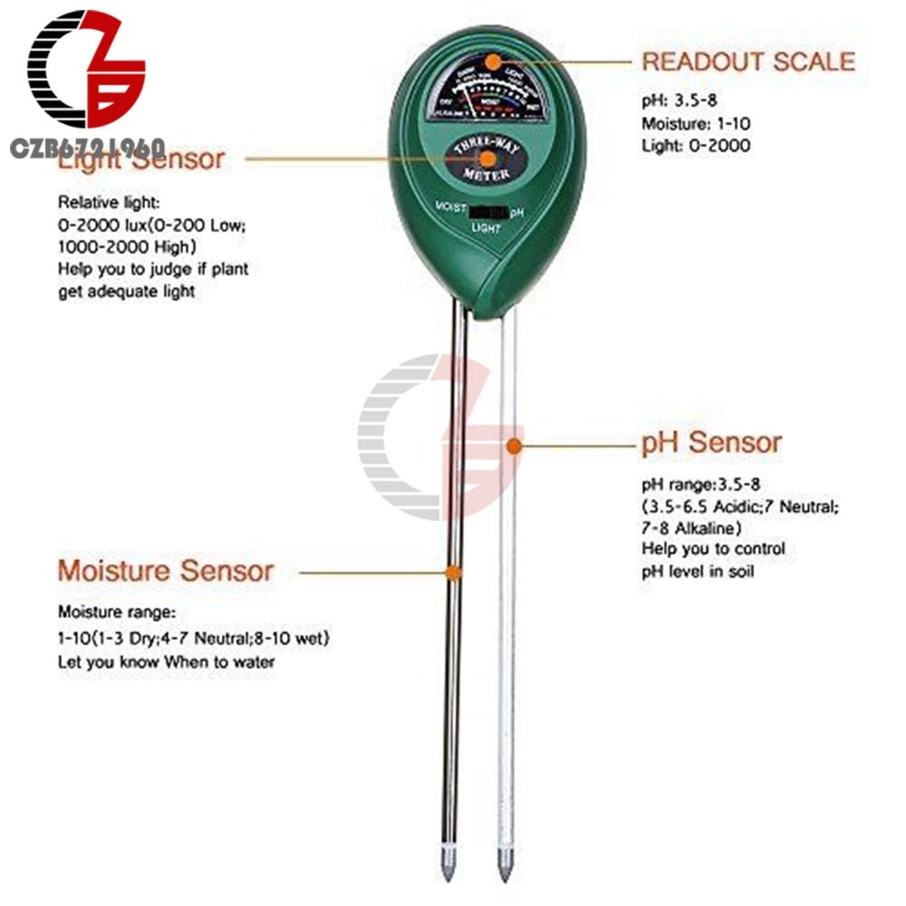 3 in 1 Soil Meter - Oldboy&