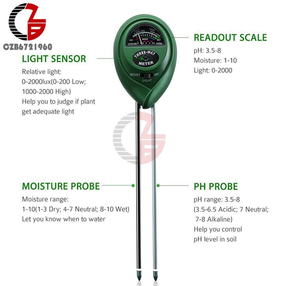 3 in 1 Soil Meter - Oldboy&