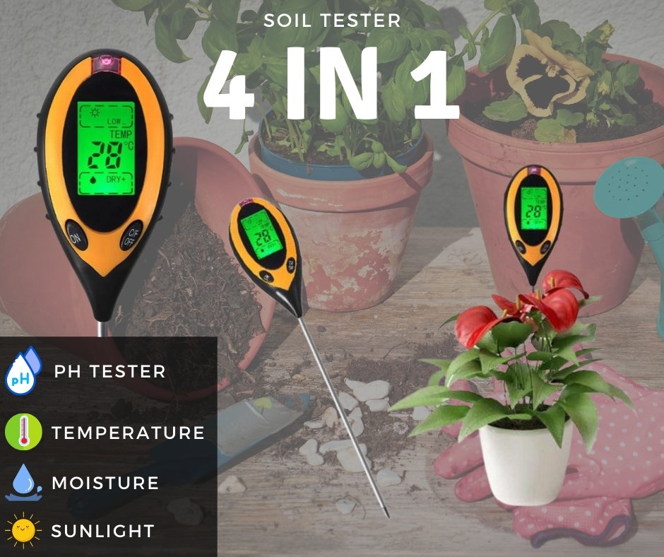 Professional 4 in 1 LCD Soil Tester - Oldboy&