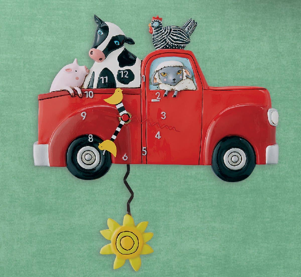 Whimsical Hand-Painted Wall Clocks | Animal, Nature & Vintage Themes ...