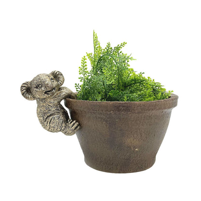 Polyresin Koala Pot Hanger 9cm | Australian Animal Pot Décor