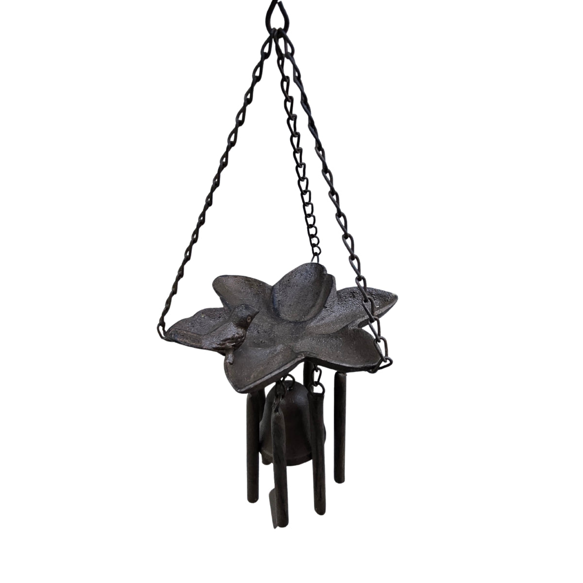 48cm Cast Iron Bird Feeder Chime With Bell