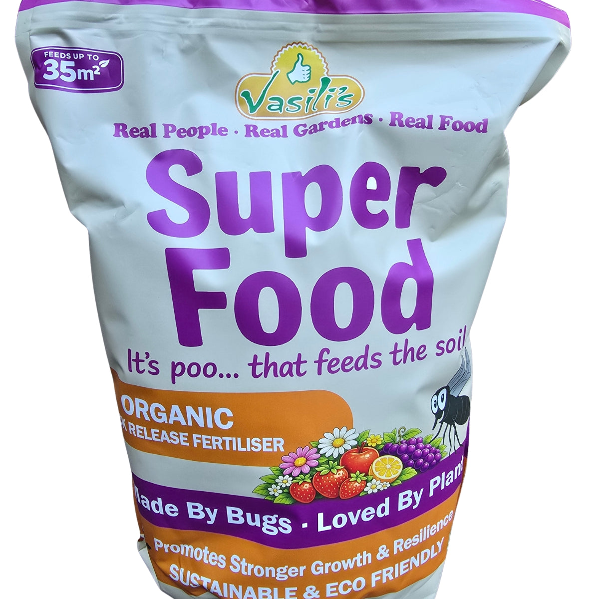Vasilis Superfood Organic Fertiliser | Soldier Fly Frass Fertiliser &amp; Soil Booster
