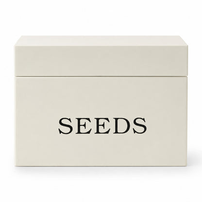 Seed Tin – 2 Compartment Metal Storage Box