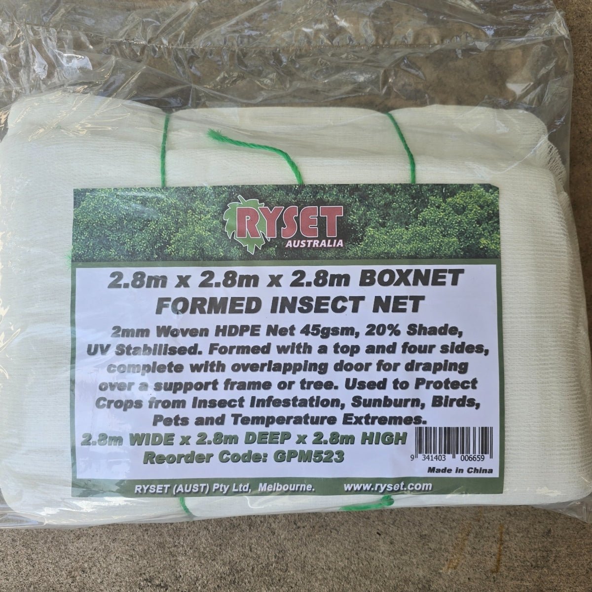 Commercial Insect Net 2.8m x 2.8m x 2.8m Boxnet - Large Formed Insect Net – Oldboy's Flowers