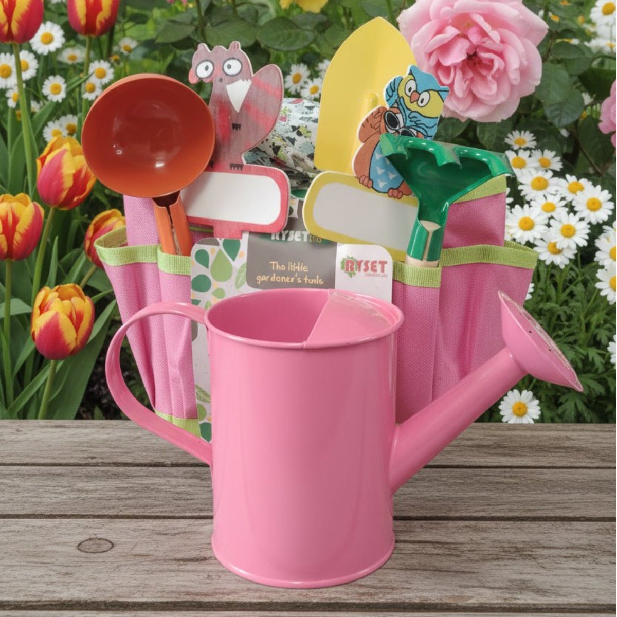 8 Piece Kids Tool Set With Bag - Pink