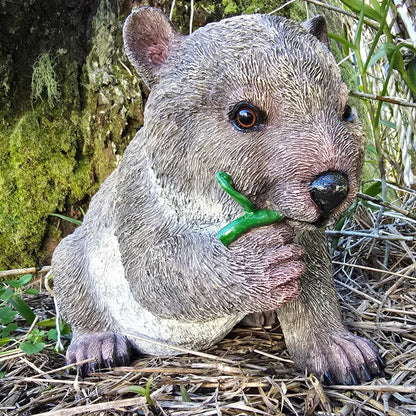 29cm Wombat Eating Leaves - Oldboy&
