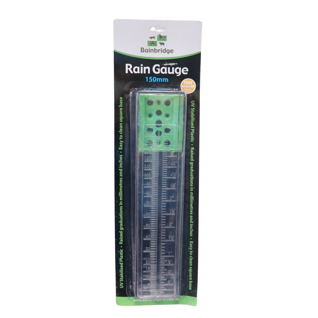 150mm Rain Gauge GT005 – UV Resistant Farm, Garden &amp; Nursery Rainfall Gauge