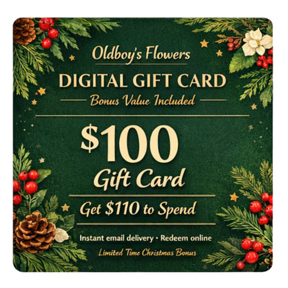 Oldboy’s Flowers Digital Gift Card – Bonus Value Included