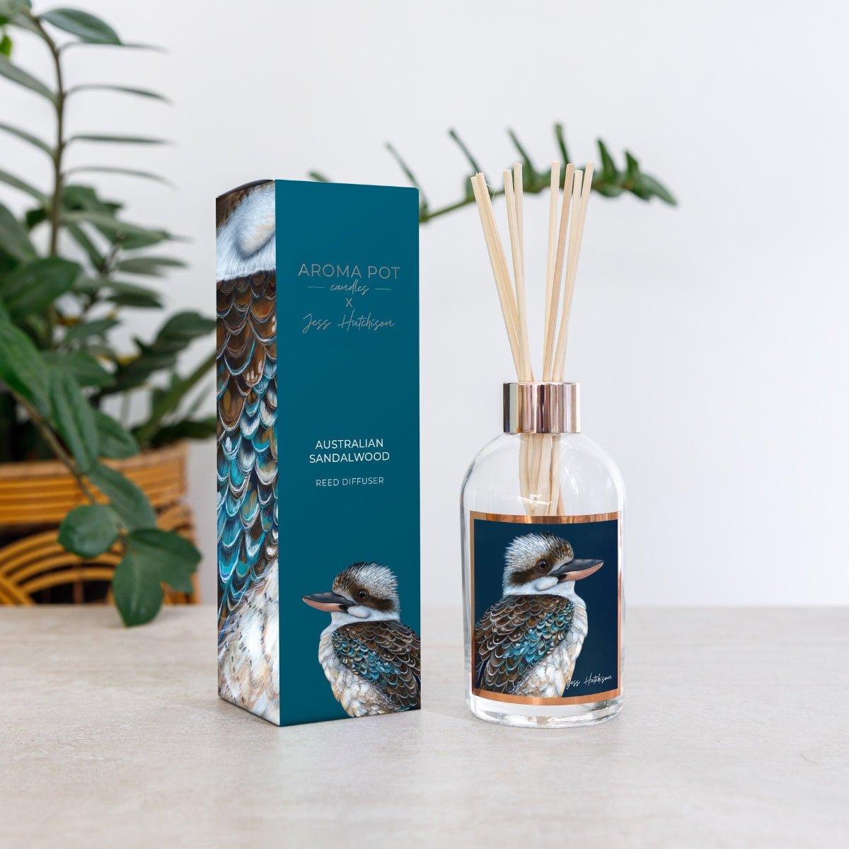 50+Hrs Soy Candle &amp; 200ml Reed Diffuser - Australian Sandalwood - Oldboy&