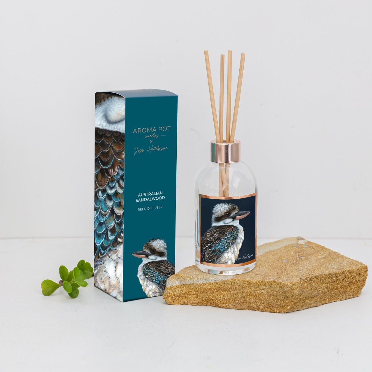 50+Hrs Soy Candle &amp; 200ml Reed Diffuser - Australian Sandalwood - Oldboy&