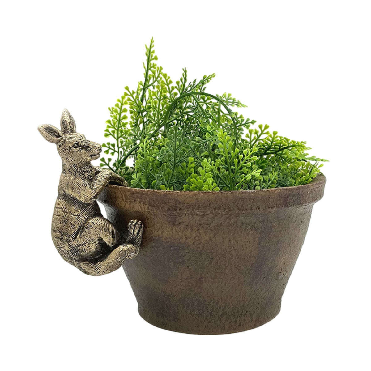 Polyresin Kangaroo Pot Hanger 10cm | Australian Animal Planter Decoration