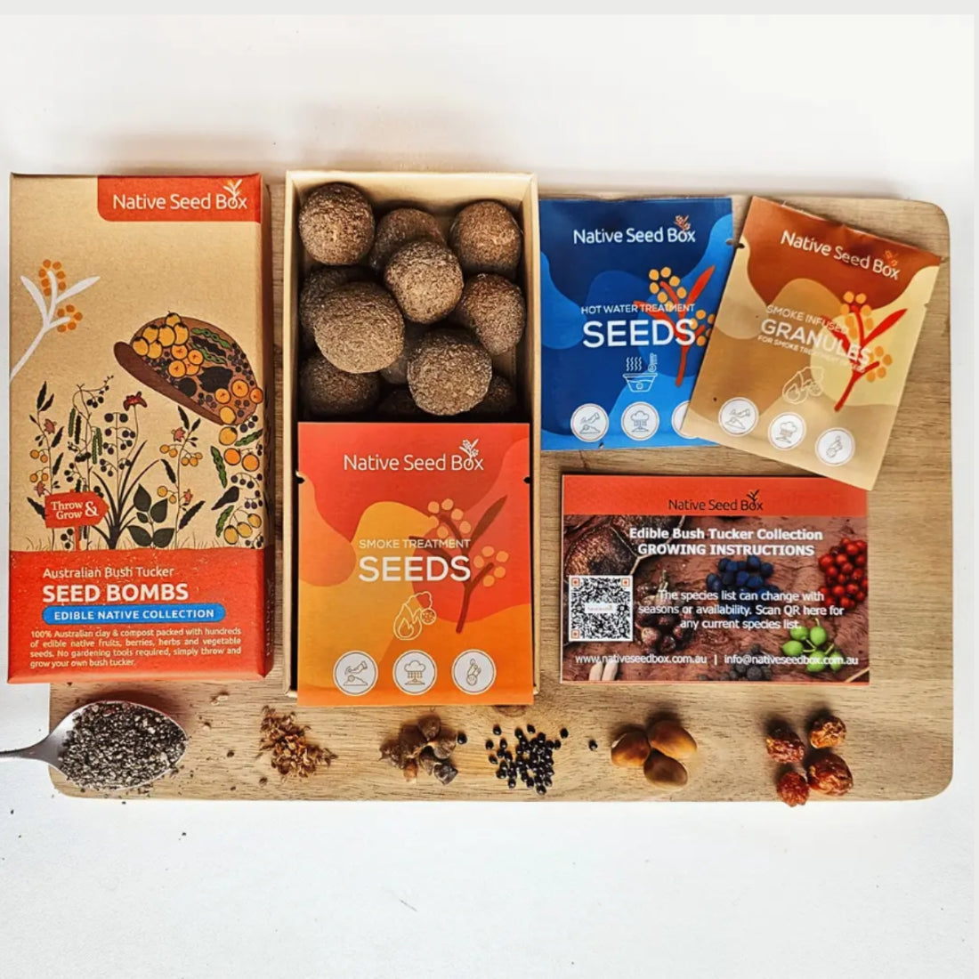 Australian Native Bush Tucker Seed Bomb – Mixed Edible Native Seeds