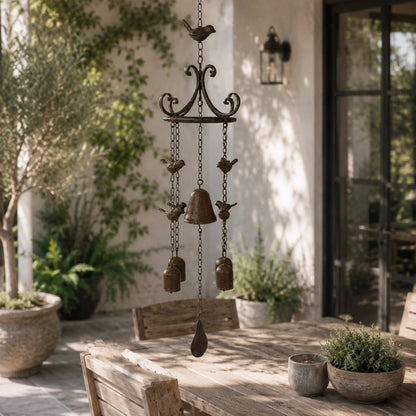 79cm Cast Iron Bird Wind Chime - Oldboy&
