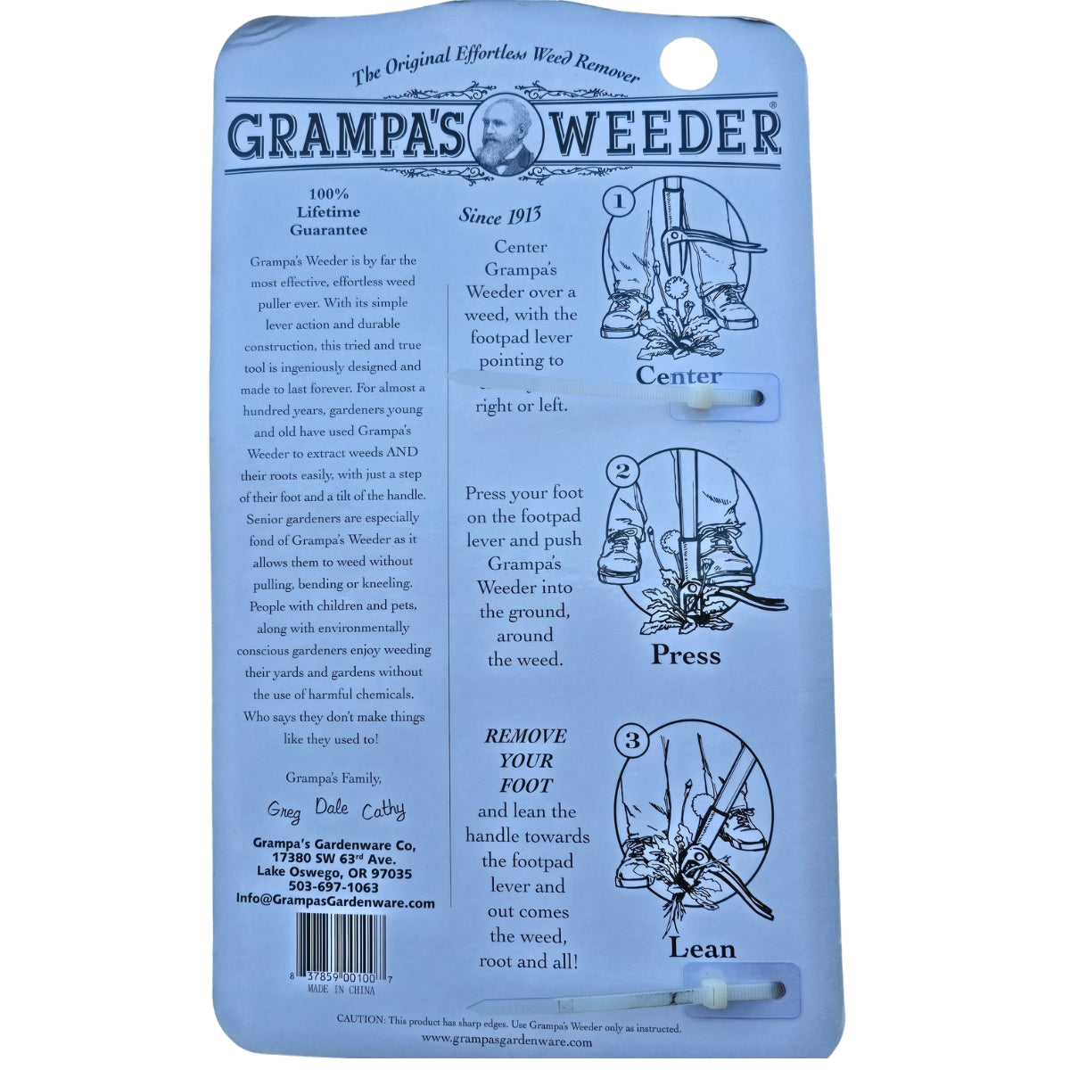 Grampa’s Weeder Original Stand-Up Weed Remover | GD640
