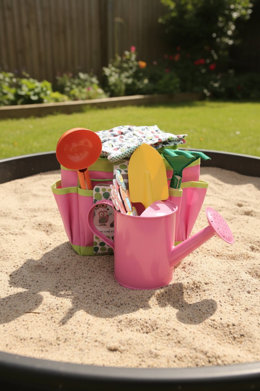 8 Piece Kids Tool Set With Bag - Pink - Oldboy&