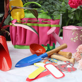 8 Piece Kids Tool Set With Bag - Pink - Oldboy&