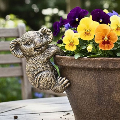 Polyresin Koala Pot Hanger 9cm | Australian Animal Pot Décor