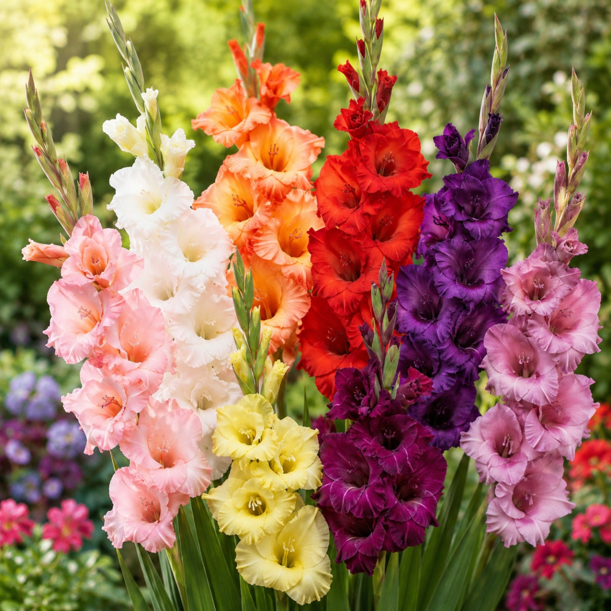 Mixed Gladioli Bulbs – Gladiolus Grandiflorus – Summer Flowering Bulb Mix