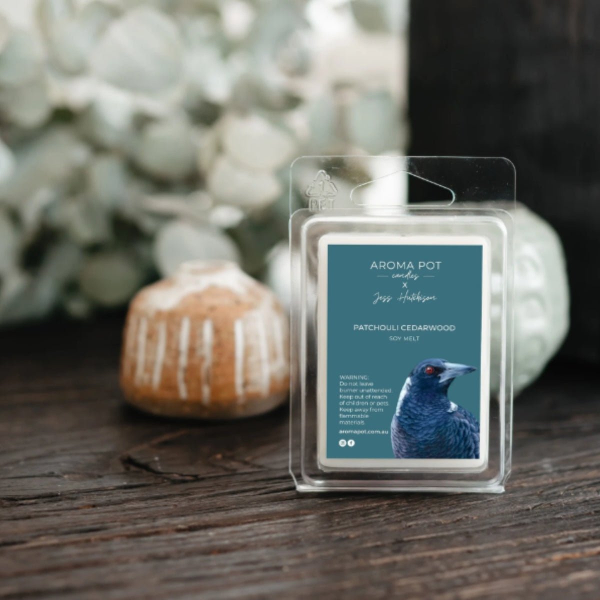 Aroma Pot Soy Melt – Patchouli Cedarwood | Artisan - Made in South Australia - Oldboy&