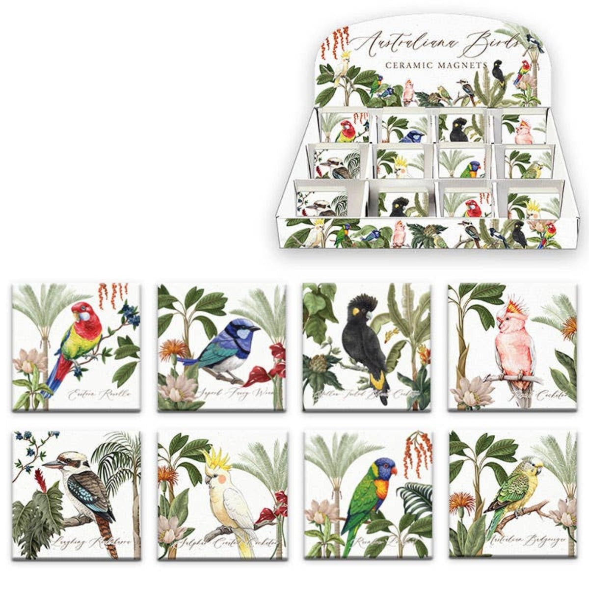 Australian Bird Magnet – 8cm Assorted Designs - Oldboy&