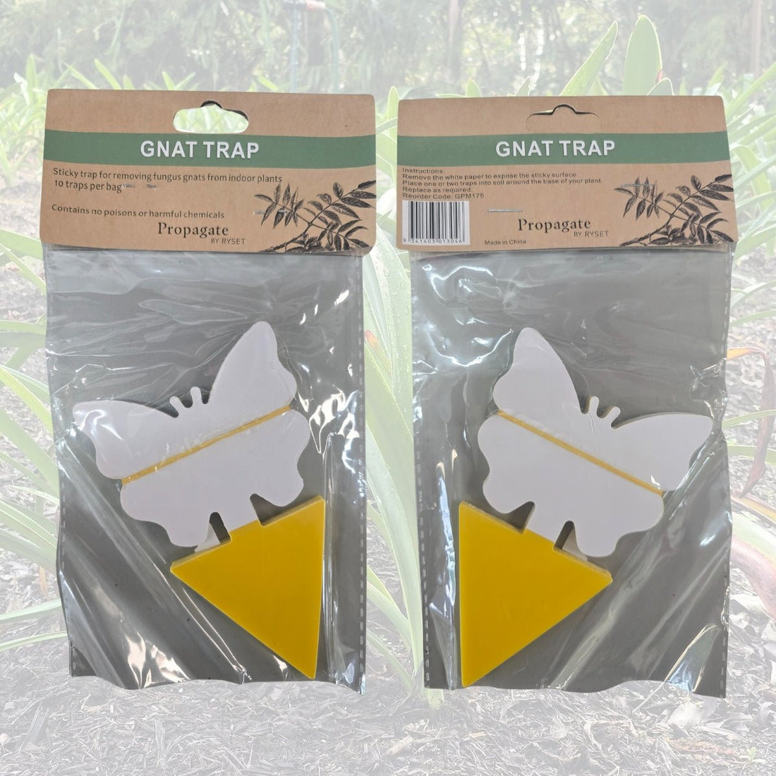 Butterfly - Shaped Gnat Traps – 10 - Pack Non - Toxic Pest Control for Indoor Plants - Oldboy&