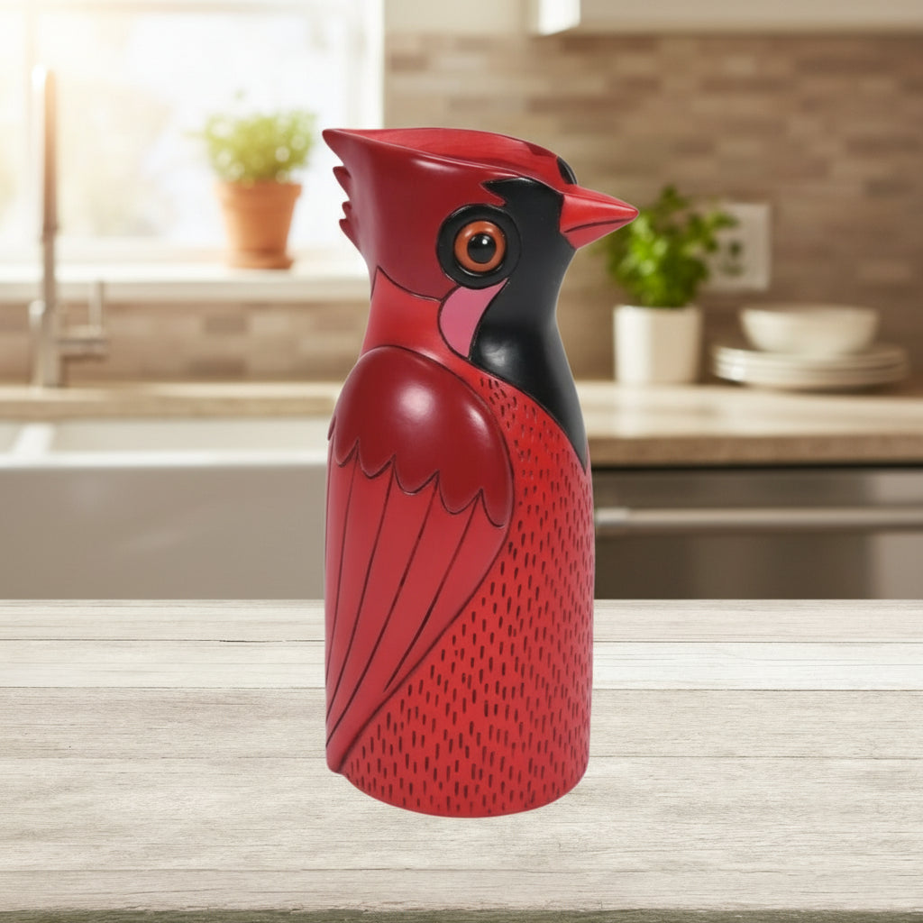 Cardinal Watering Can &amp; Vase - Handcrafted Polyresin Décor - Oldboy&