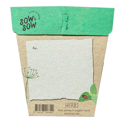 Garden Herbs Gift of Seeds – Basil, Parsley &amp; Oregano for Foodies 🌱💌 - Oldboy&