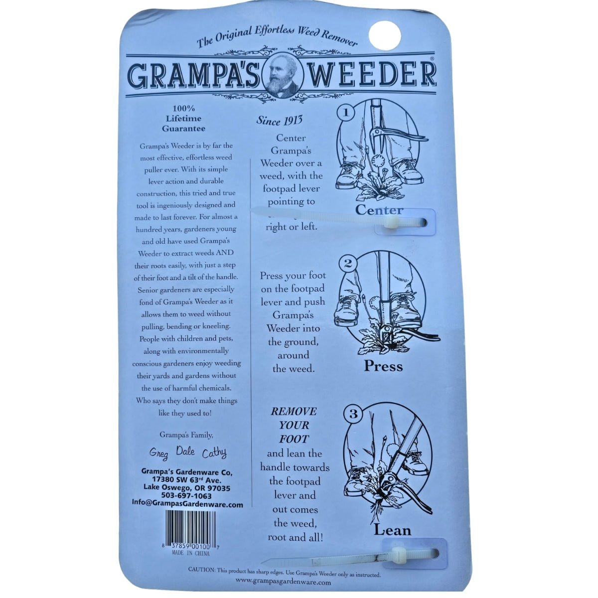 Grampa’s Weeder Original Stand-Up Weed Remover | GD640 - Oldboy&